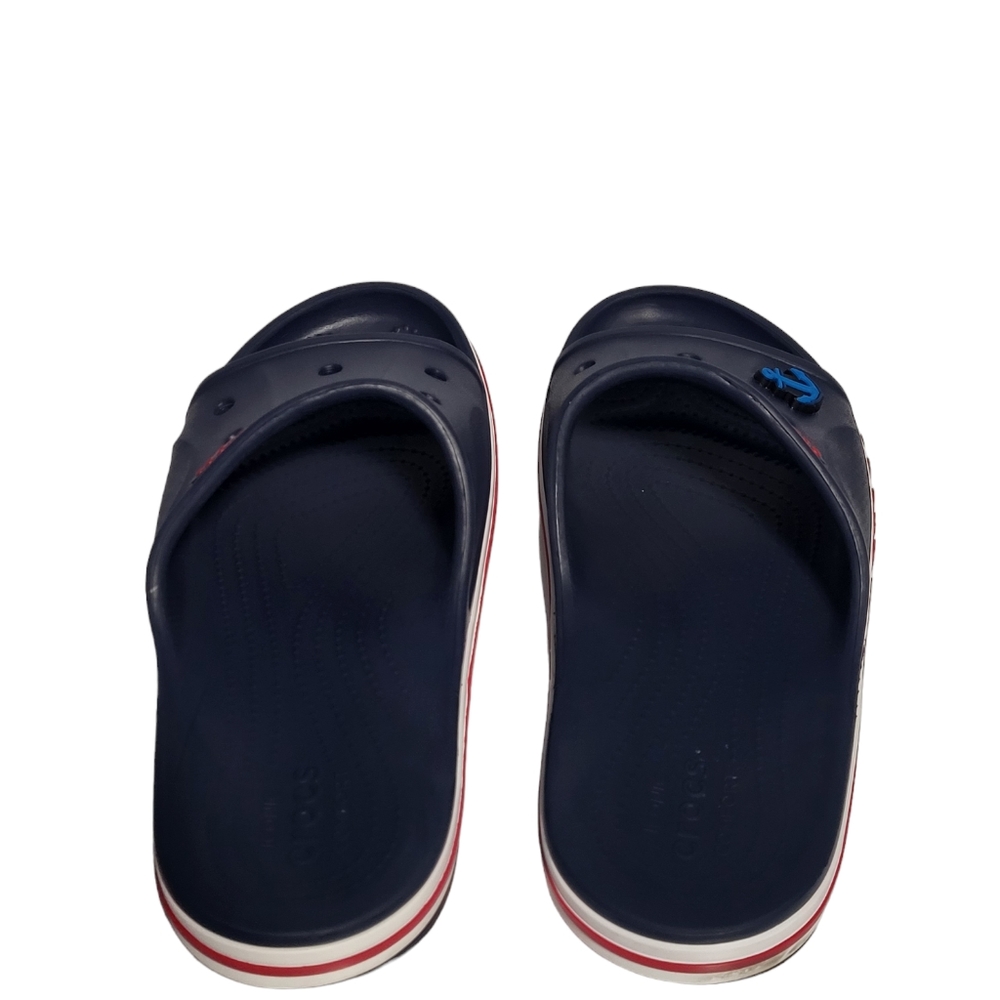 Crocs Unisex Sandal Bayaband Slide Size 8M/10F Blue Slip On Comfort Sandal. - Picture 6 of 8